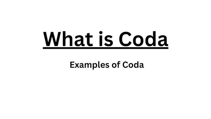 PNP Coda Meaning Use and Context